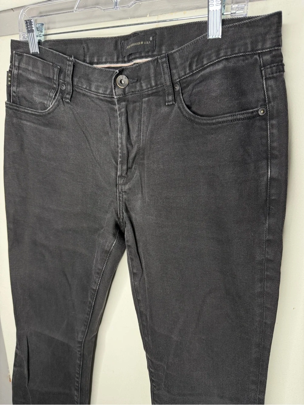 John Varvatos Jeans Men 32x28 Black Bowery Slim Fit 5-Pocket